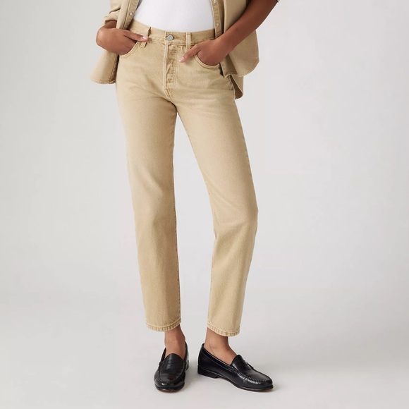 LEVIS 501 Original High Rise Straight Leg Fitted Through Hip and thigh straight - Picture 1 of 8